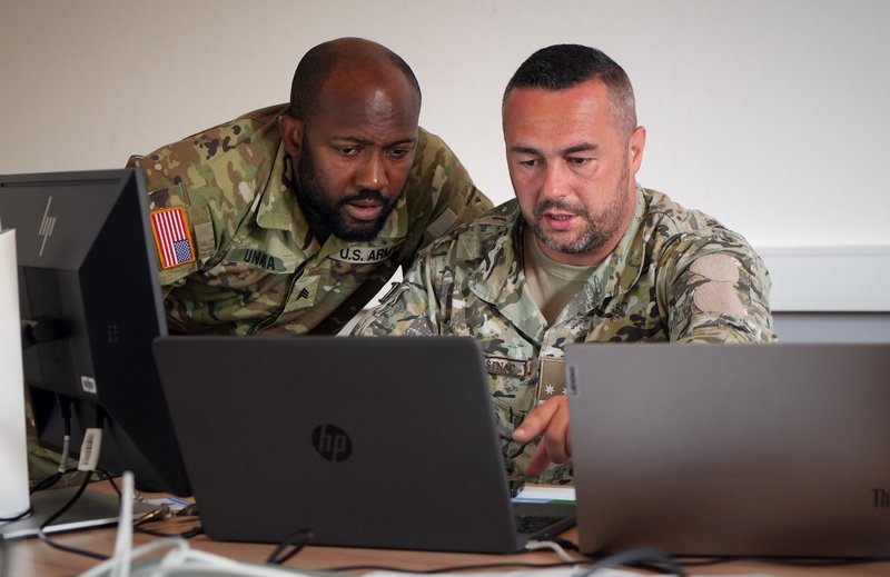 Space - cybersecurity command center with analysts