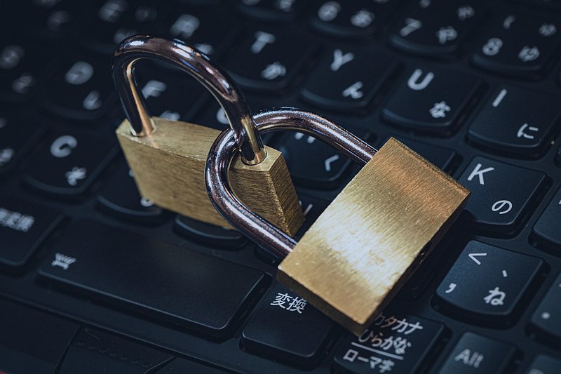 digital security concept with browser interface