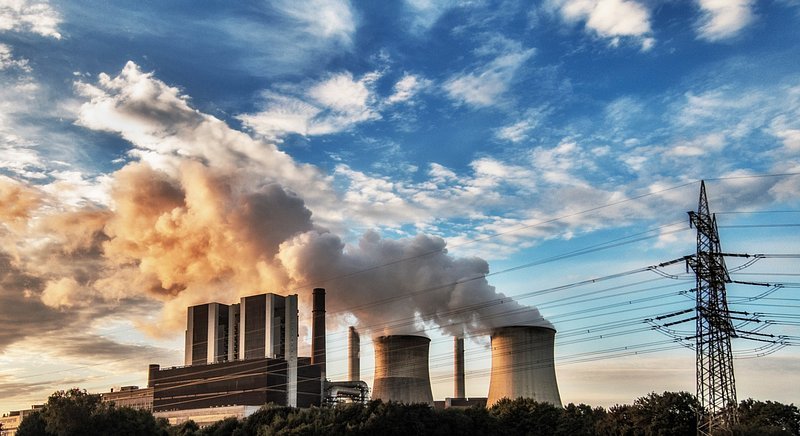 Carbon - industrial coal power plant emissions