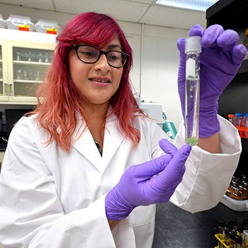 Biology - DNA synthesis laboratory equipment with researchers